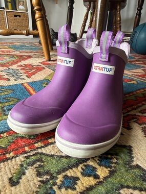 Kids XtraTuf Purple Slip-On Rain Boots